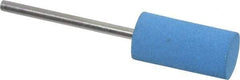 Value Collection - 10mm Max Diam x 20mm Long, Cylinder, Rubberized Point - Medium Grade, Ceramic, Mounted - Top Tool & Supply