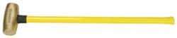 American Hammer - 10 Lb Head Nonsparking Hammer - 33" OAL, 30-1/2" Long Fiberglass Handle - Top Tool & Supply