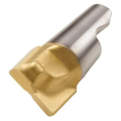 Seco - MM12 D05 Grade T60M Carbide Keyway Milling Tip Insert - TiAlN/TiN Finish, 2 Flutes, 0.539" Cutting Diam, 0.367" Depth of Cut, 0.443" Extension, 0.012" Cnr Rad - Top Tool & Supply