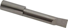 Accupro - 0.36" Min Bore Diam, 1.6" Max Bore Depth, 3/8 Shank Diam, Corner Radius Boring Bar - 0.005 to 0.008" Corner Radius, Right Hand Cut, Solid Carbide, Bright Finish - Exact Industrial Supply