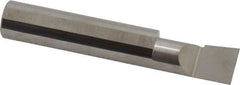 Accupro - 0.49" Min Bore Diam, 1" Max Bore Depth, 1/2 Shank Diam, Corner Radius Boring Bar - 0.005 to 0.008" Corner Radius, Right Hand Cut, Solid Carbide, Bright Finish - Exact Industrial Supply