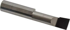 Accupro - 0.49" Min Bore Diam, 1-1/2" Max Bore Depth, 1/2 Shank Diam, Corner Radius Boring Bar - 0.005 to 0.008" Corner Radius, Right Hand Cut, Solid Carbide, Bright Finish - Exact Industrial Supply