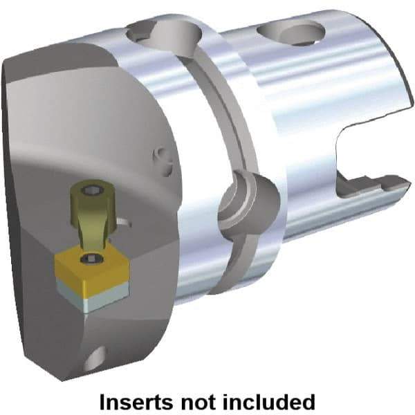 Kennametal - Right Hand Cut, Size KM80, CN.. Insert Compatiblity, Internal or External Modular Turning & Profiling Cutting Unit Head - 53mm Ctr to Cutting Edge, 70mm Head Length, Through Coolant, Series M-Clamping - Top Tool & Supply