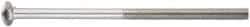 Value Collection - 1/4-20 UNC 6" Length Under Head, Standard Square Neck, Carriage Bolt - 18-8 Stainless Steel, Uncoated - Top Tool & Supply