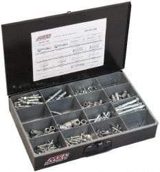 Value Collection - 192 Piece, #10 to 1/2 Screw, Steel Anchor Assortment - Zinc Plated - Top Tool & Supply