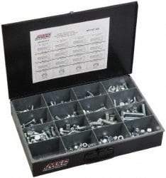 Value Collection - 238 Piece Steel Hex Head Cap Screws - M8 to M16 Thread, Zinc Plated - Top Tool & Supply