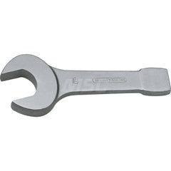 Box Wrenches; Wrench Type: Slogging Wrench; Wrench Size: 65 mm; Head Type: Straight; Double/Single End: Single; Wrench Shape: Half Moon; Material: 31CrV3 Vanadium Steel; Finish: Chrome-Plated; Standards: DIN 133; Number Of Points: 12; Overall Length: 351.