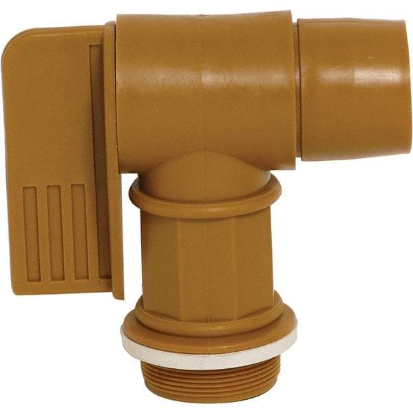 Wesco Industrial Products - 2" NPT Plastic Rigid Drum Faucet - FM Approved, No Arrester, Manual Closing, 6" Long Extension - Top Tool & Supply