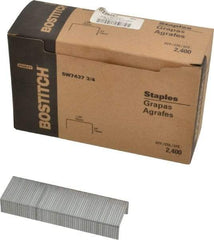 Stanley Bostitch - 1-3/8" Wide Steel Crown Staples - 3/4" Leg Length - Top Tool & Supply