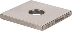 Mitutoyo - 0.1005" Square Steel Gage Block - Accuracy Grade 0, Includes Certificate of Inspection - Top Tool & Supply