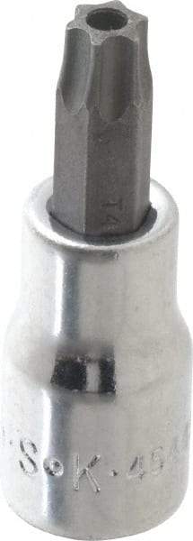 SK - 3/8" Drive, T45 Torx Bit Socket - 2" OAL, Tamper Resistant - Top Tool & Supply