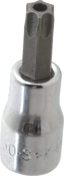 SK - 3/8" Drive, T50 Torx Bit Socket - 2" OAL, Tamper Resistant - Top Tool & Supply