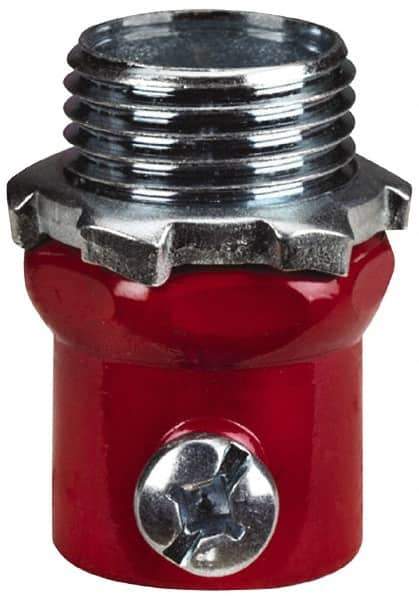 Thomas & Betts - 1/2" Trade, Steel Set Screw Straight EMT Conduit Connector - Noninsulated - Top Tool & Supply