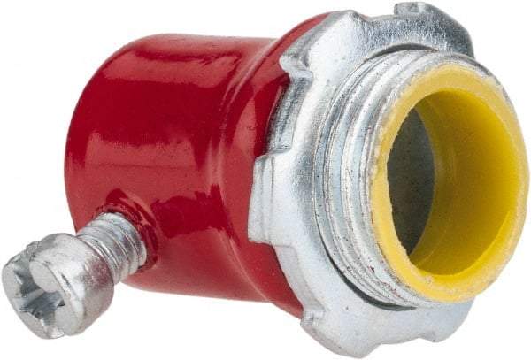 Thomas & Betts - 1/2" Trade, Steel Set Screw Straight EMT Conduit Connector - Insulated - Top Tool & Supply