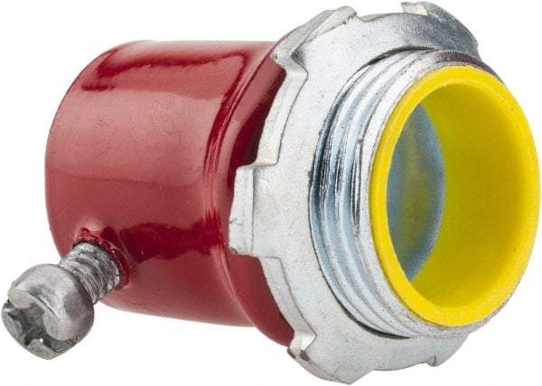 Thomas & Betts - 3/4" Trade, Steel Set Screw Straight EMT Conduit Connector - Insulated - Top Tool & Supply