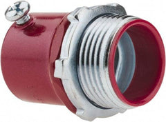 Thomas & Betts - 1" Trade, Steel Set Screw Straight EMT Conduit Connector - Insulated - Top Tool & Supply