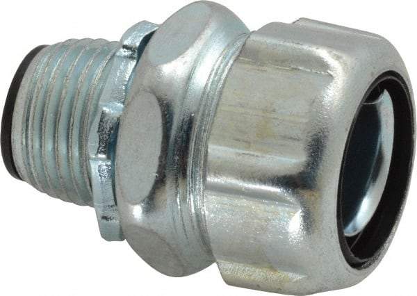 Thomas & Betts - 1/2" Trade, Steel Threaded Straight Liquidtight Conduit Connector - Insulated - Top Tool & Supply