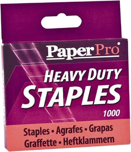 PaperPro - 1/2" Leg Length, Steel Staples-Cartridge - 100 Sheet Capacity, For Use with PaperPro 1300 - Top Tool & Supply