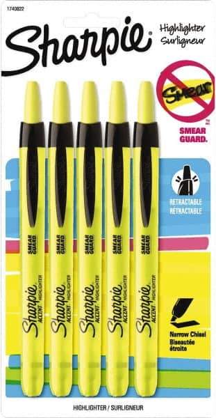 Sharpie - Fluorescent Yellow Highlighter - Chisel Tip, AP Nontoxic Ink - Top Tool & Supply