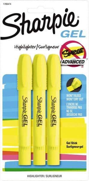 Sharpie - Fluorescent Yellow Highlighter - Chisel Tip, AP Nontoxic Ink - Top Tool & Supply