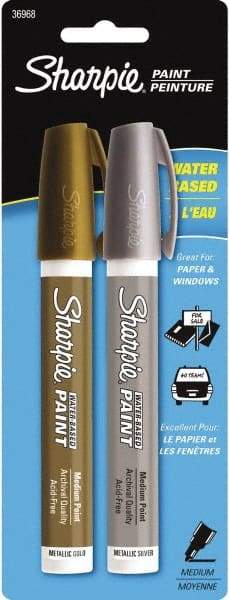 Sharpie - Gold and Silver Paint Marker - Medium Tip - Top Tool & Supply