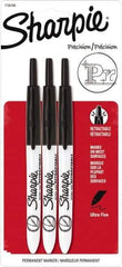 Sharpie - Black Permanent Marker - Retractable Ultra Fine Tip, AP Nontoxic Ink - Top Tool & Supply