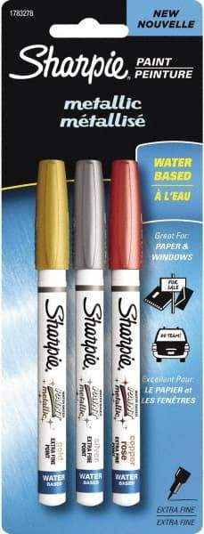 Sharpie - Gold, Silver, Copper Paint Marker - Extra Fine Tip - Top Tool & Supply