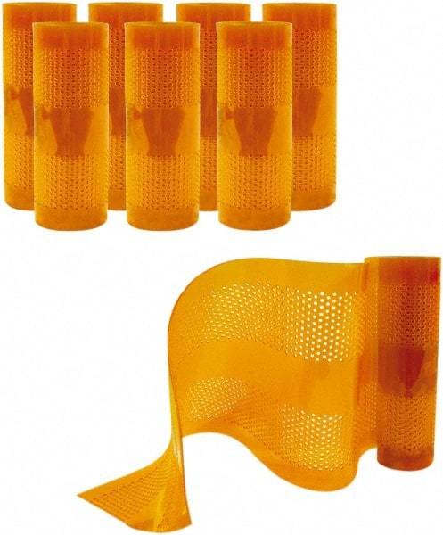 Aleco - Amber Replacement Vinyl Strip Standard Dock Curtain Strips - 12" Wide x 8' Long x 1/8" Thick, PVC - Top Tool & Supply