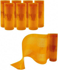 Aleco - Amber Replacement Vinyl Strip Standard Dock Curtain Strips - 12" Wide x 8' Long x 1/8" Thick, PVC - Top Tool & Supply