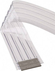 TMI, LLC - Clear Ribbed with Reinforced Bonded Bead Replacement Strips, Armor Bond Dock Curtain Strips - 8" Wide x 8' Long x 0.072" Thick, PVC - Top Tool & Supply