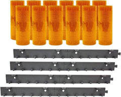 Aleco - 8' Door Width x 8' Door Height PVC AmberTech Anti-Insect Strip Door Kit - Amber - Top Tool & Supply