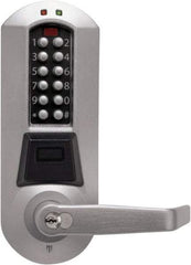 Kaba Access - Combination Entry with Key Override Lever Lockset for 1-3/8 to 2-1/4" Thick Doors - 2-3/4" Back Set, 6 or 7 Pin Length Best & Compatible (Core Not Included) Cylinder, Satin Chrome Finish - Top Tool & Supply