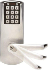 Kaba Access - 1-3/4 to 2-1/4" Door Thickness, Satin Chrome Finish, Combination Entry Deadbolt with Key Override - Field Set Handling, Key Override, 6 or 7 Pin Cylinder - Top Tool & Supply