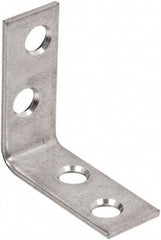 National Mfg. - 1-1/2" Long x 5/8" Wide, Steel, Corner Brace - Zinc Plated - Top Tool & Supply