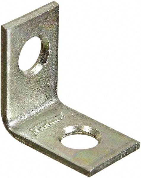 National Mfg. - 3/4" Long x 1/2" Wide, Steel, Corner Brace - Zinc Plated - Top Tool & Supply