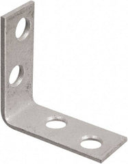 National Mfg. - 1-1/2" Long x 5/8" Wide, Galvanized Steel, Corner Brace - Galvanized - Top Tool & Supply