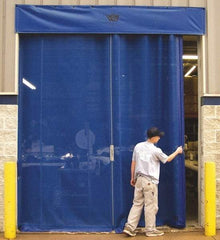 Goff's Enterprises - 10' Door Width x 12' Door Height Vinyl Insect Barrier Door Unit - Blue - Top Tool & Supply