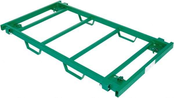 Greenlee - 50-1/4" Long x 28-1/4" Wide x 4-5/8" High, Cart Base Unit - 2,500 Lb Capacity - Top Tool & Supply