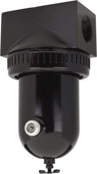 PRO-SOURCE - 400 CFM Oil/Water Condensate Separation Filter - 1-1/4" 250 psi, Manual Drain - Top Tool & Supply