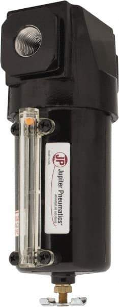 PRO-SOURCE - 160 CFM Oil/Water Condensate Separation Filter - 1/2" 250 psi, Manual Drain - Top Tool & Supply