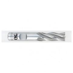 25/32 Dia. x 4 Overall Length 4-Flute Square End HSSE SE End Mill-Round Shank-Center Cutting-Uncoated - Top Tool & Supply