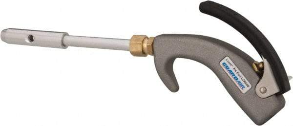 Guardair - 120 Max psi Venturi Nozzle Thumb Lever Blow Gun - 1/4 NPT, 6" Tube Length, Aluminum - Top Tool & Supply