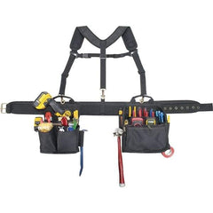 CLC - 28 Pocket Black Ballistic Polyester Combo Tool Bag System - 28" Wide x 6" Deep x 26" High - Top Tool & Supply