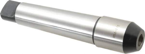 Interstate - 4MT Taper Shank 1/2" Hole End Mill Holder/Adapter - 52.5mm Projection - Exact Industrial Supply