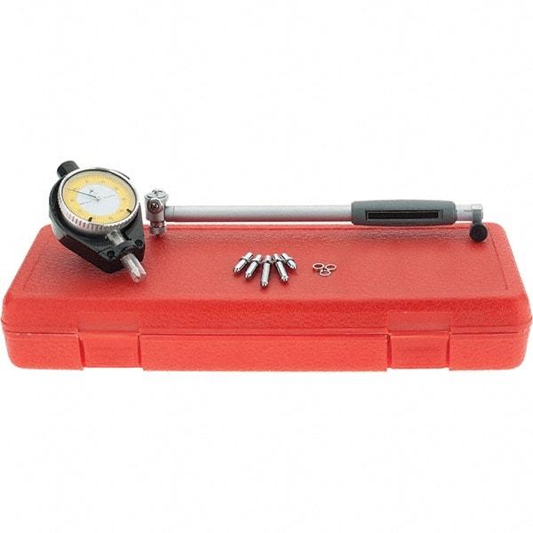 Starrett - 1.4 to 2.4" Dial Bore Gage - 0.0005" Graduation, 6" Gage Depth - Top Tool & Supply