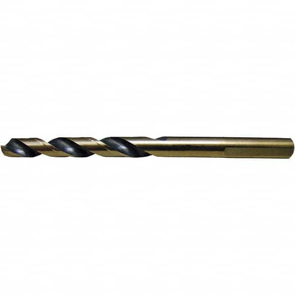 Mechanics Drill Bit: 29/64″ Dia, 135 ™, High Speed Steel, Weldon Shank, Split Point Oxide Finish, 4-5/8″ OAL, RH Cut, Series 1620