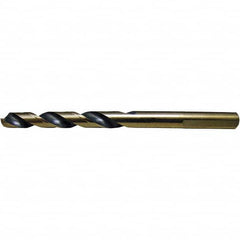 Mechanics Drill Bit: 29/64″ Dia, 135 ™, High Speed Steel, Weldon Shank, Split Point Oxide Finish, 4-5/8″ OAL, RH Cut, Series 1620