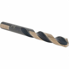 Cle-Line - 29/64" High Speed Steel, 135° Point, Round with Flats Shank Maintenance Drill Bit - Top Tool & Supply