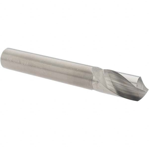 Chicago-Latrobe - 1/2" Body Diam, 120°, 3-3/4" OAL, Solid Carbide Spotting Drill - Top Tool & Supply