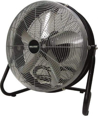 Maxess Climate Control Technologies - 18" Blade, 5/64 hp, 1,550, 2,000 & 2,680 CFM, Oscillating Industrial Circulation Fan - Floor Stand, 120 Volts, 3 Speed - Top Tool & Supply